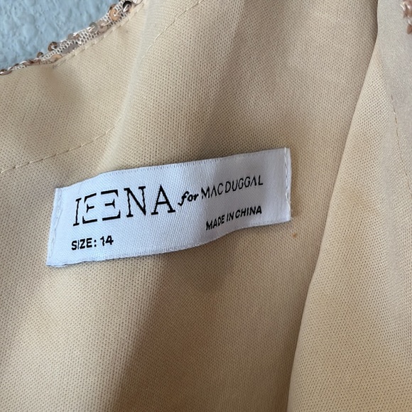 Ieena for Mac Duggal SEQUINED RUCHED ONE SHOULDER GOWN NWT - Picture 7 of 14